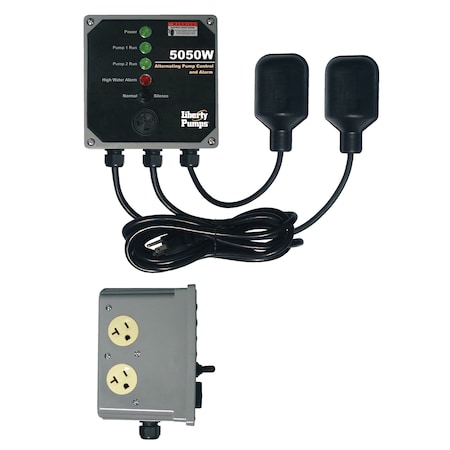 Liberty Pumps 5050W Duplex Control with Verticle Float 5050W